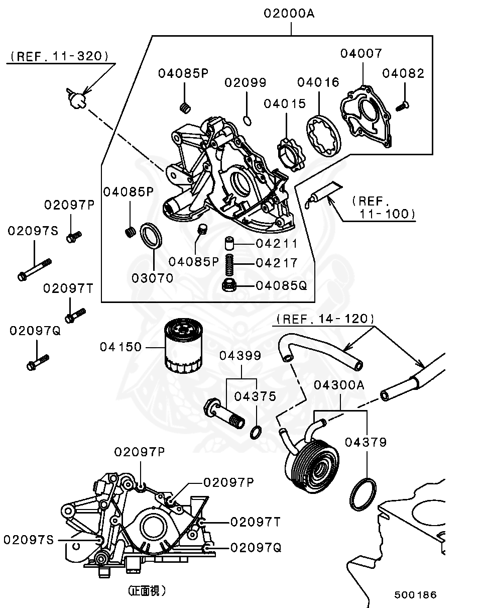 MD001404 - Mitsubishi - Plug, Oil Filter Inr - Nengun Performance