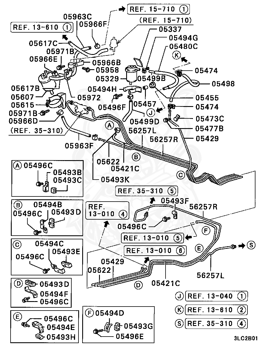 MS605158 - Mitsubishi - Hose, Fuel Vapor Control Line - Nengun Performance