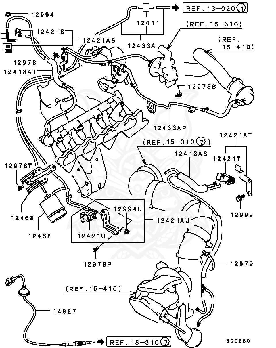 MD113721 - Mitsubishi - Valve, Emission Solenoid - Nengun Performance