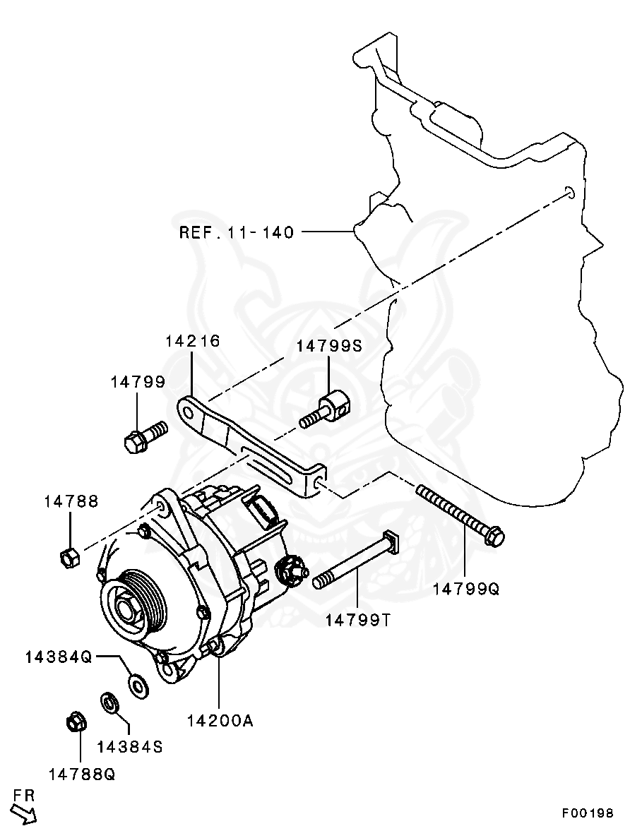 MF450006 - Mitsubishi - Washer, Timing Belt Train - Nengun Performance