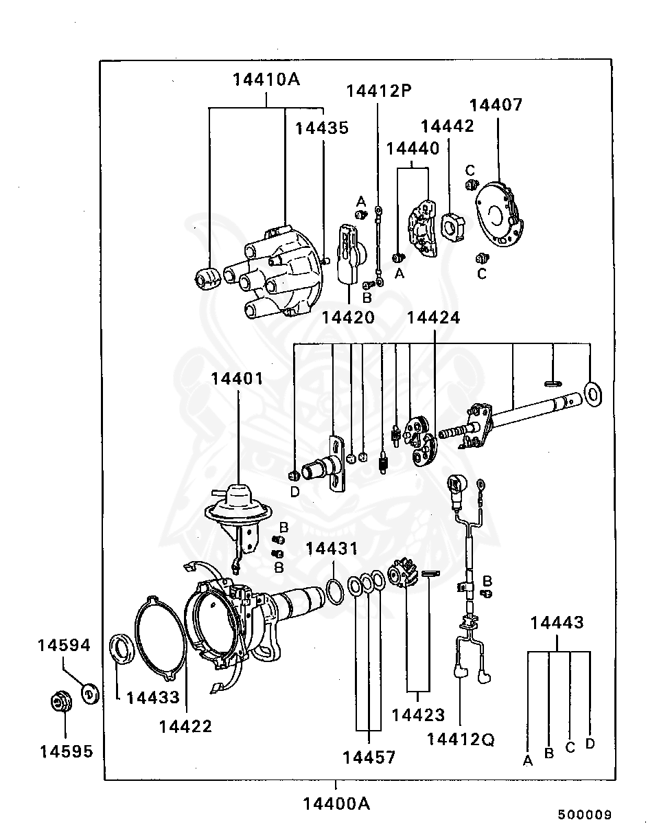 MD607226 - Mitsubishi - Gear Kit, Distributor - Nengun Performance