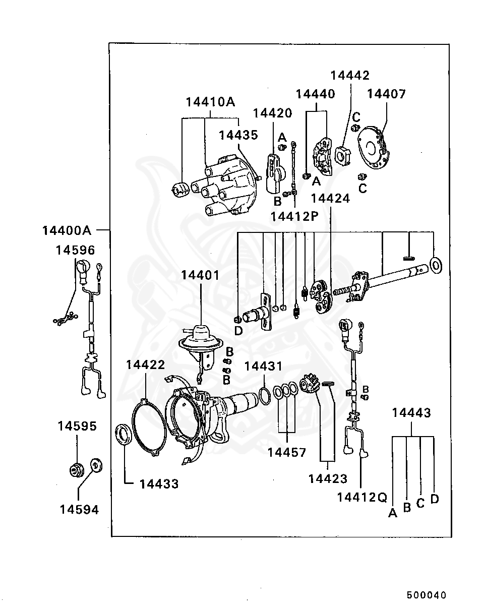 MD607226 - Mitsubishi - Gear Kit, Distributor - Nengun Performance