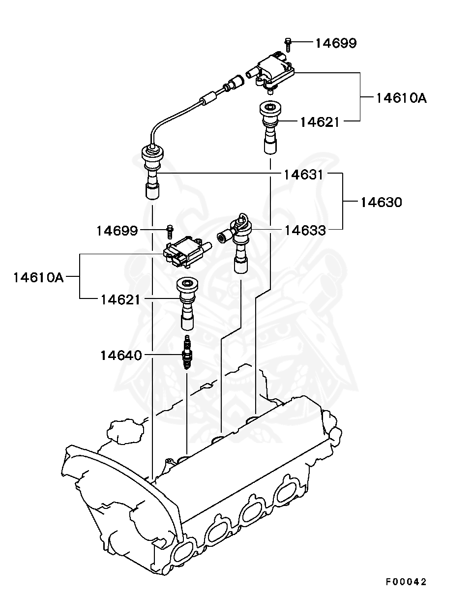 MD343245 - Mitsubishi - Cable Set, Spark Plug - Nengun Performance