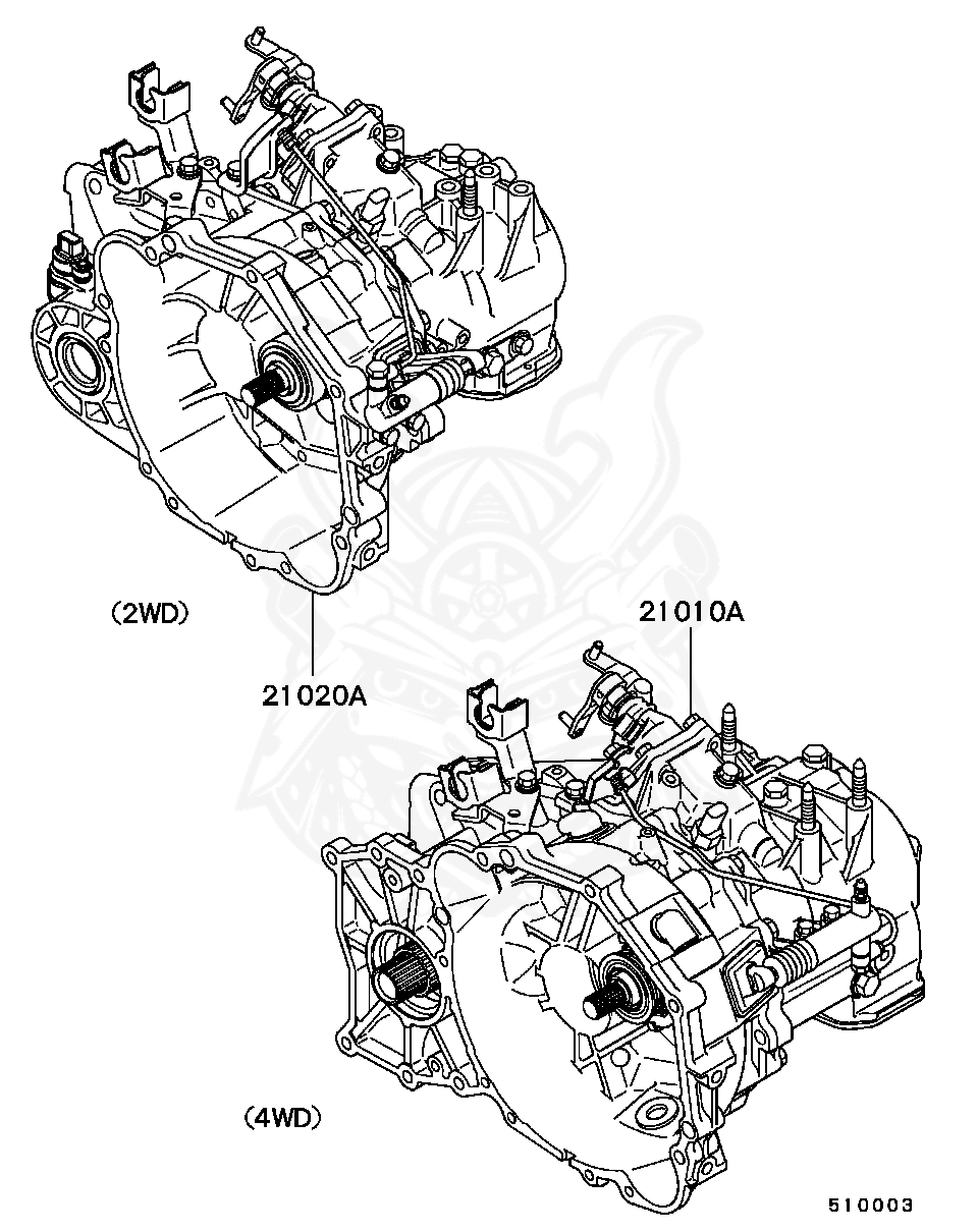 MR953341 - Mitsubishi - Manual Transaxle Sub Assy - Nengun Performance