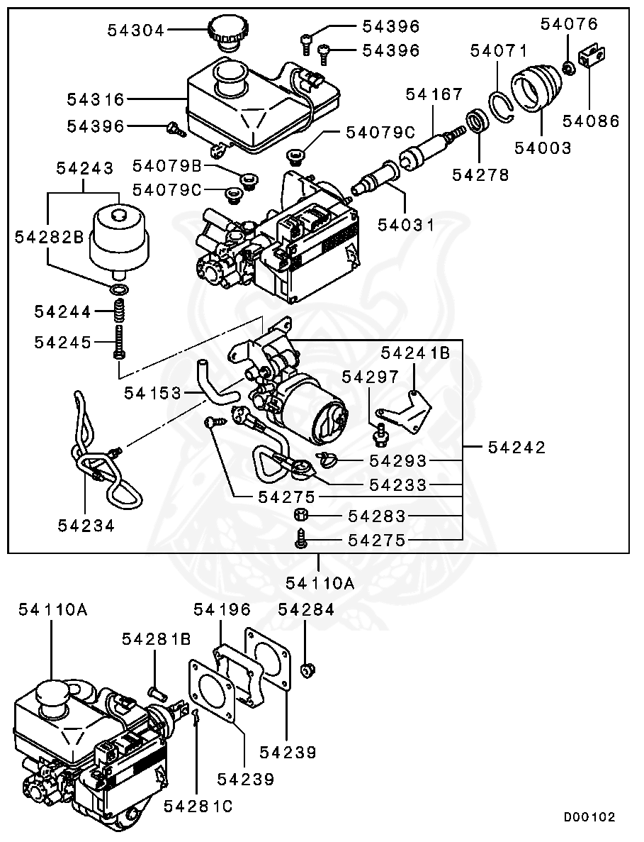 MR527887 - Mitsubishi - Piston, Brake M / Cyl - Nengun Performance