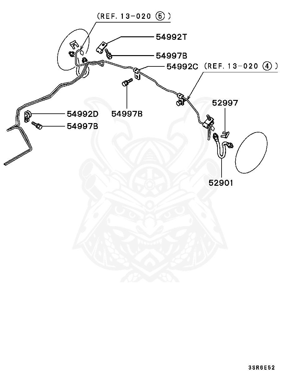 MA431825 - Mitsubishi - Clip, Brake Fluid Line - Nengun Performance