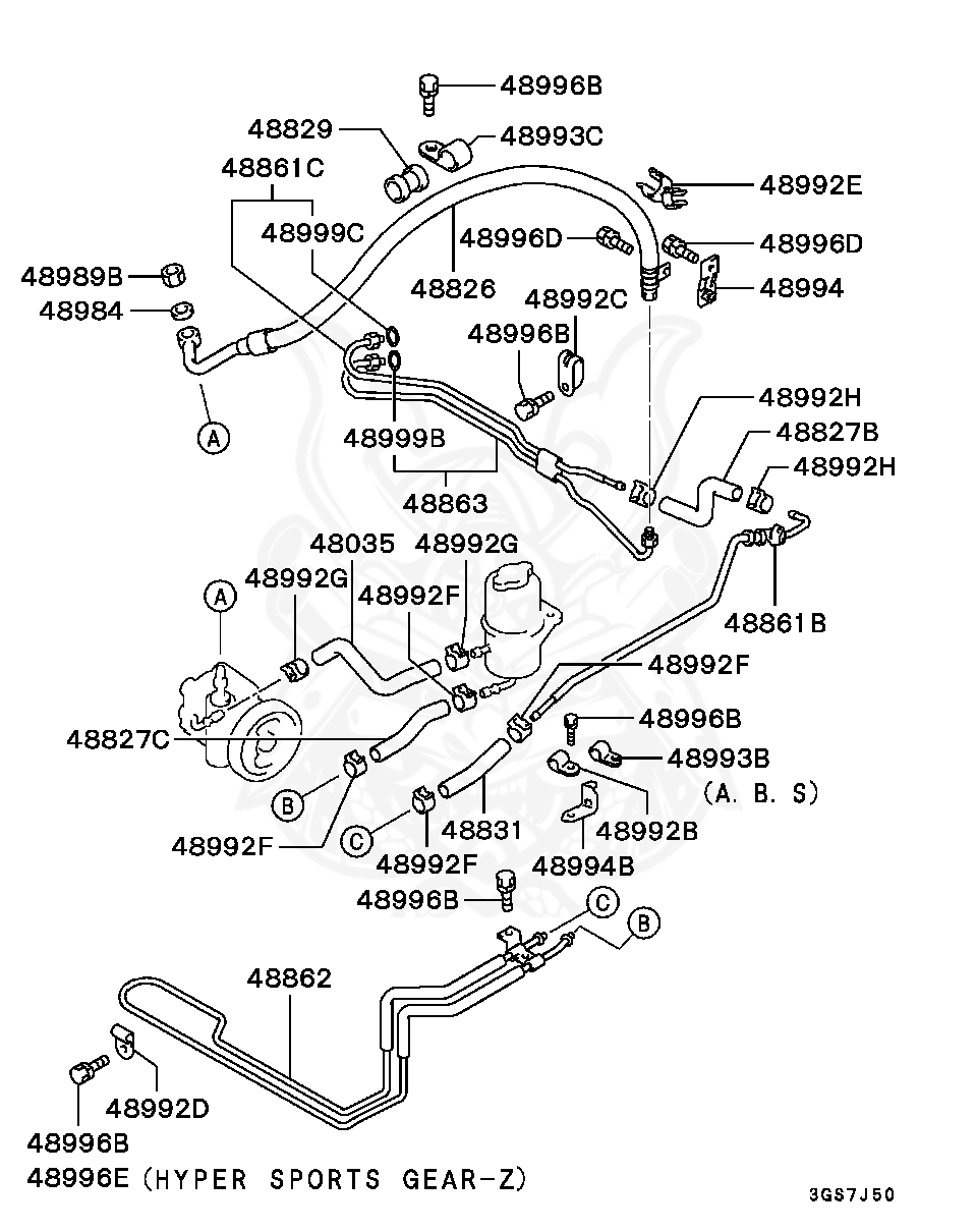 MB166042 - Mitsubishi - O-ring, P / S Oil Line - Nengun Performance