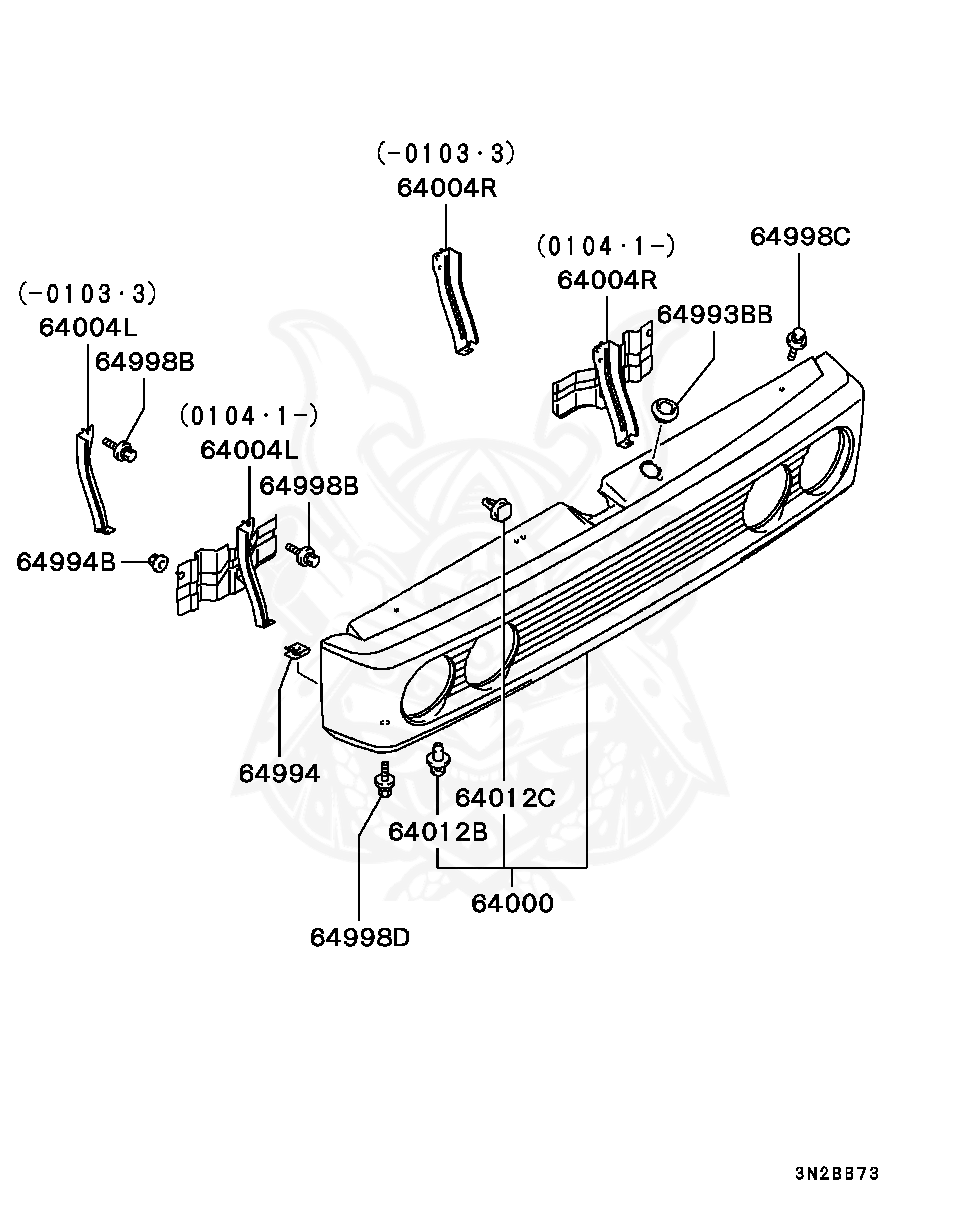 MS240155 - Mitsubishi - Bolt, Fr Bumper - Nengun Performance