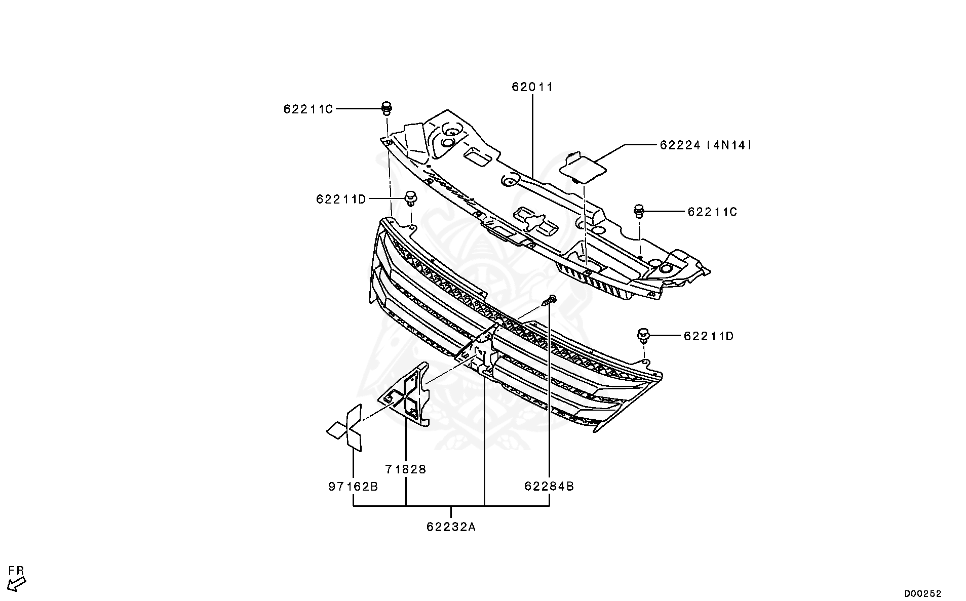 MR288150 - Mitsubishi - Clip, Splash Shield - Nengun Performance