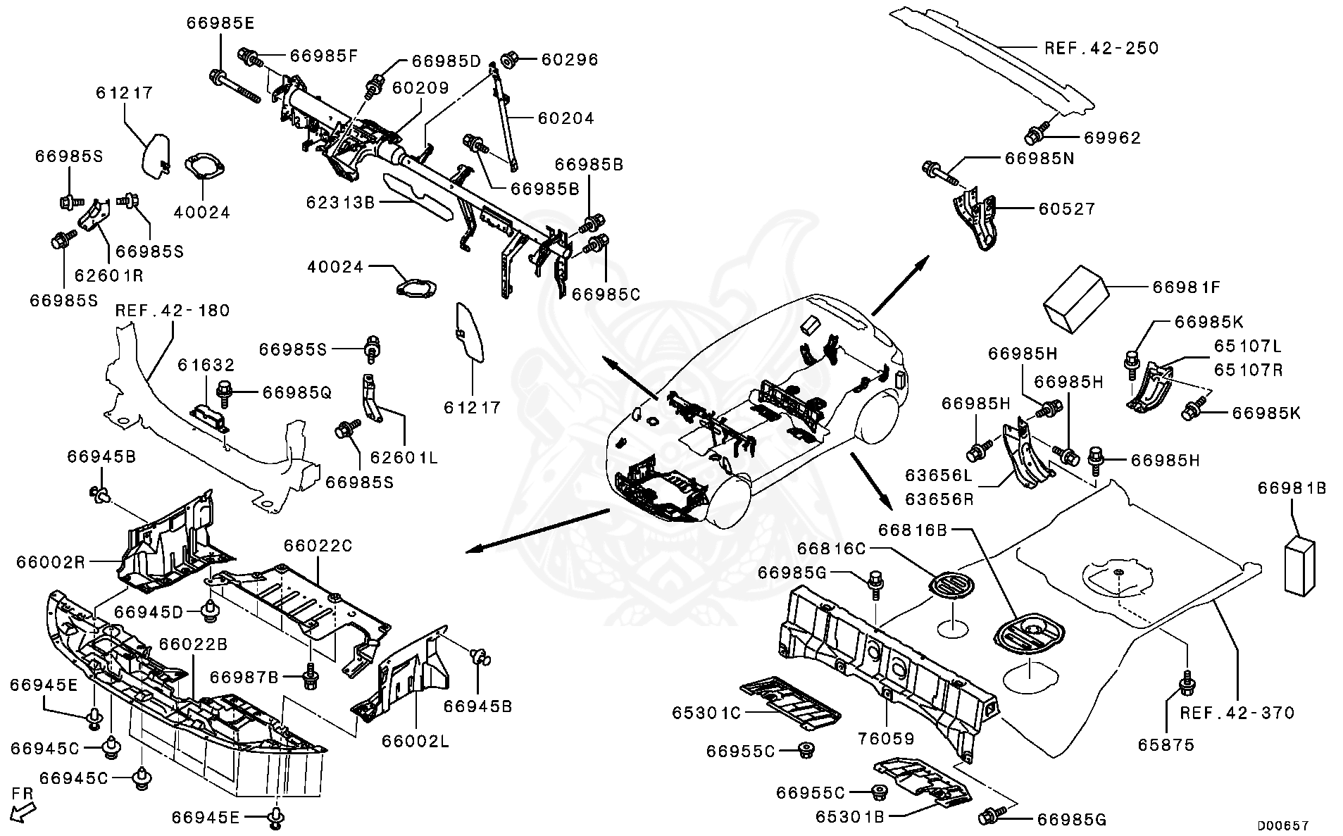 5379A269 - Mitsubishi - Cover, Eng Room Under, Fr - Nengun