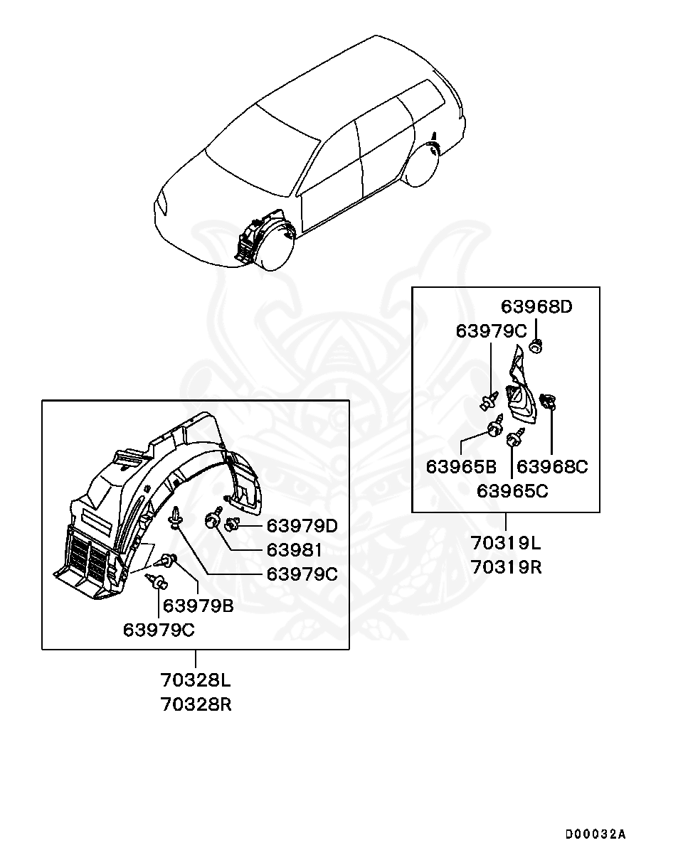 MS452393 - Mitsubishi - Screw, Fr Bumper - Nengun Performance