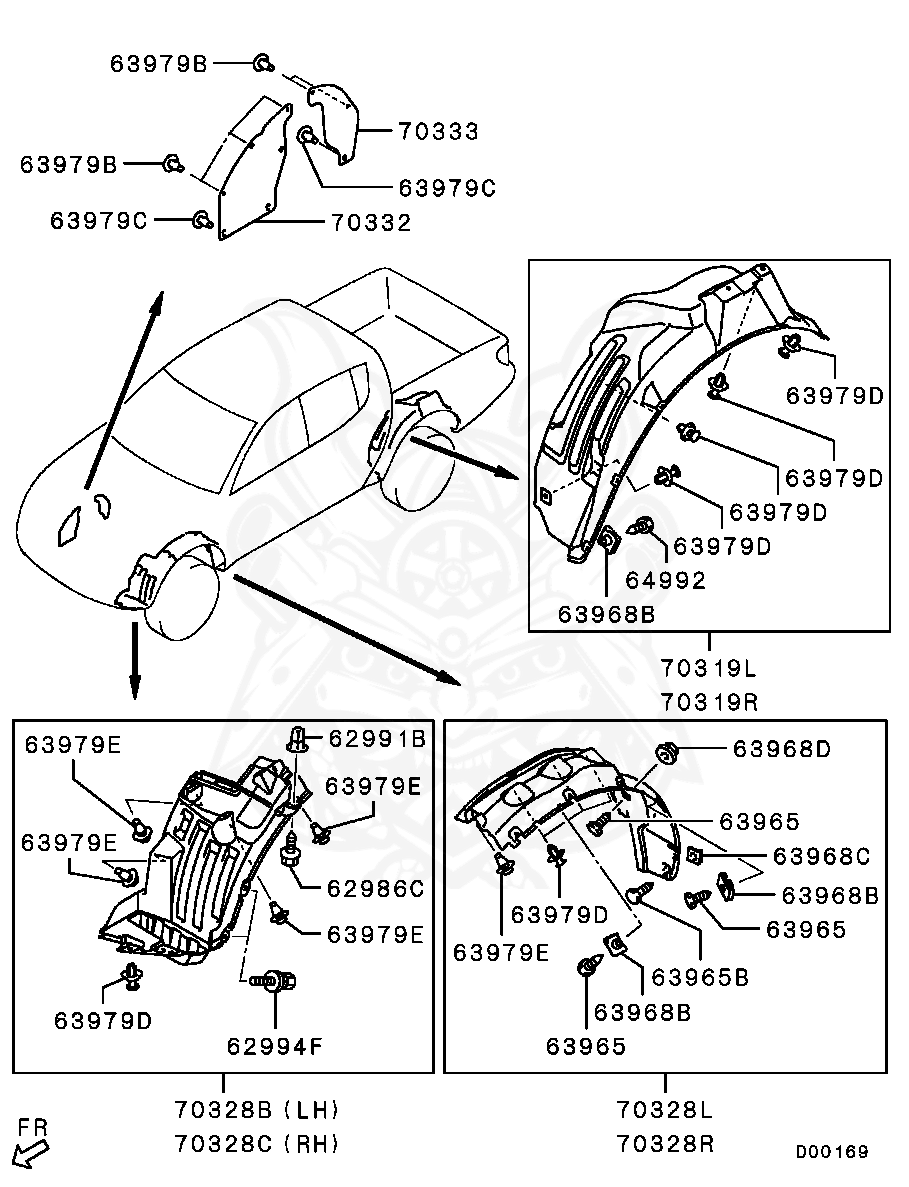 Клипса mitsubishi mr288150