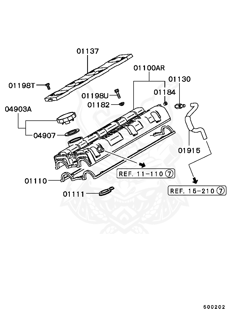 MD156710 - Mitsubishi - Bolt, Rocker Cover - Nengun Performance