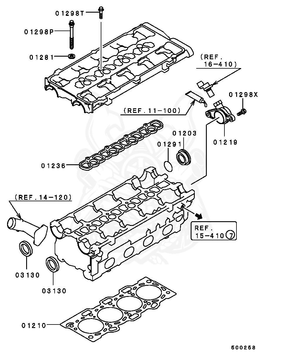 MD164738 - Mitsubishi - Bolt, Cylinder Head - Nengun Performance