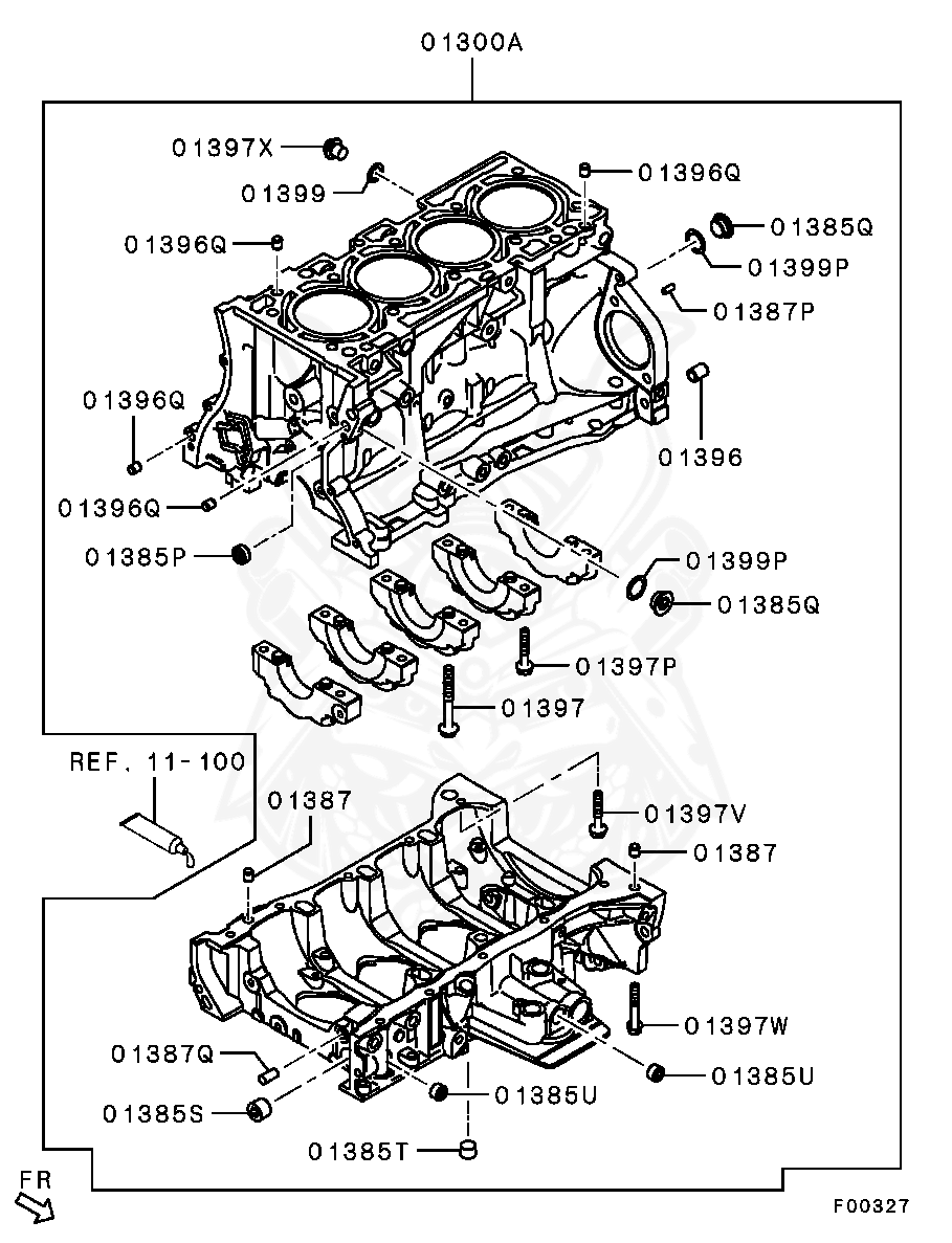Mitsubishi - Pin, M / T Case