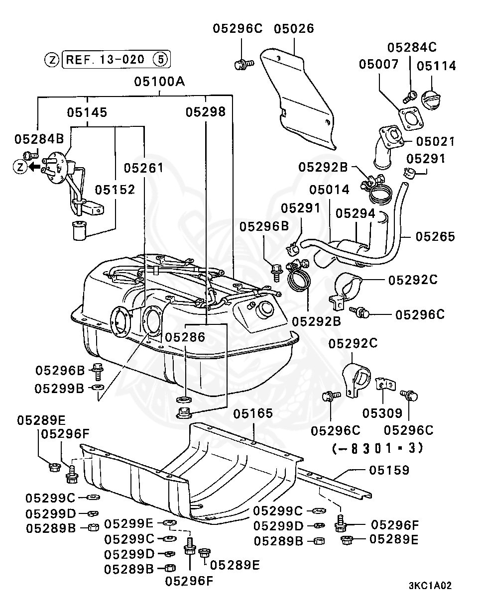 MB129548 - Mitsubishi - Gasket, Fuel Tank Pump - Nengun Performance 