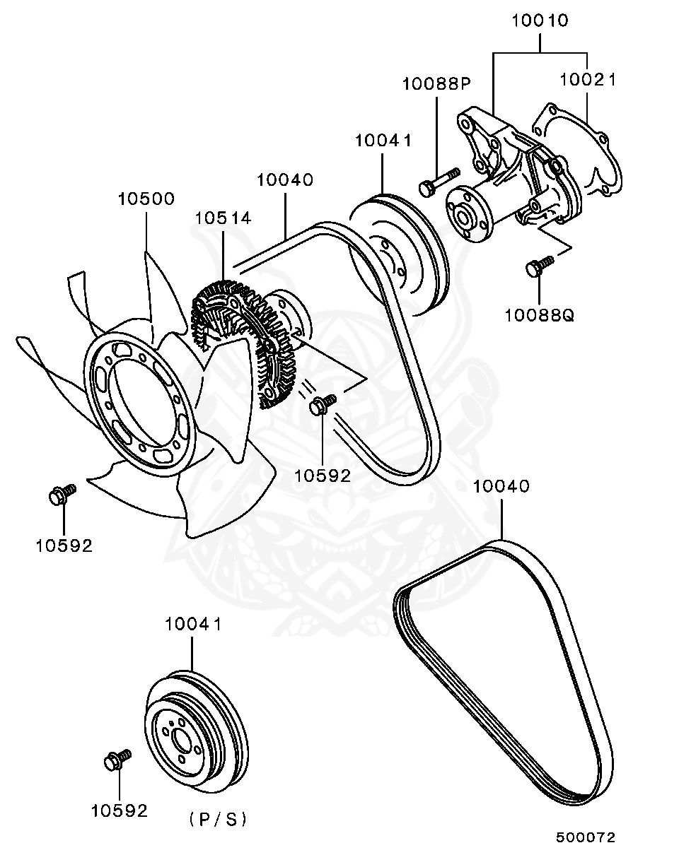 Mitsubishi - GASKET,WATER PUMP