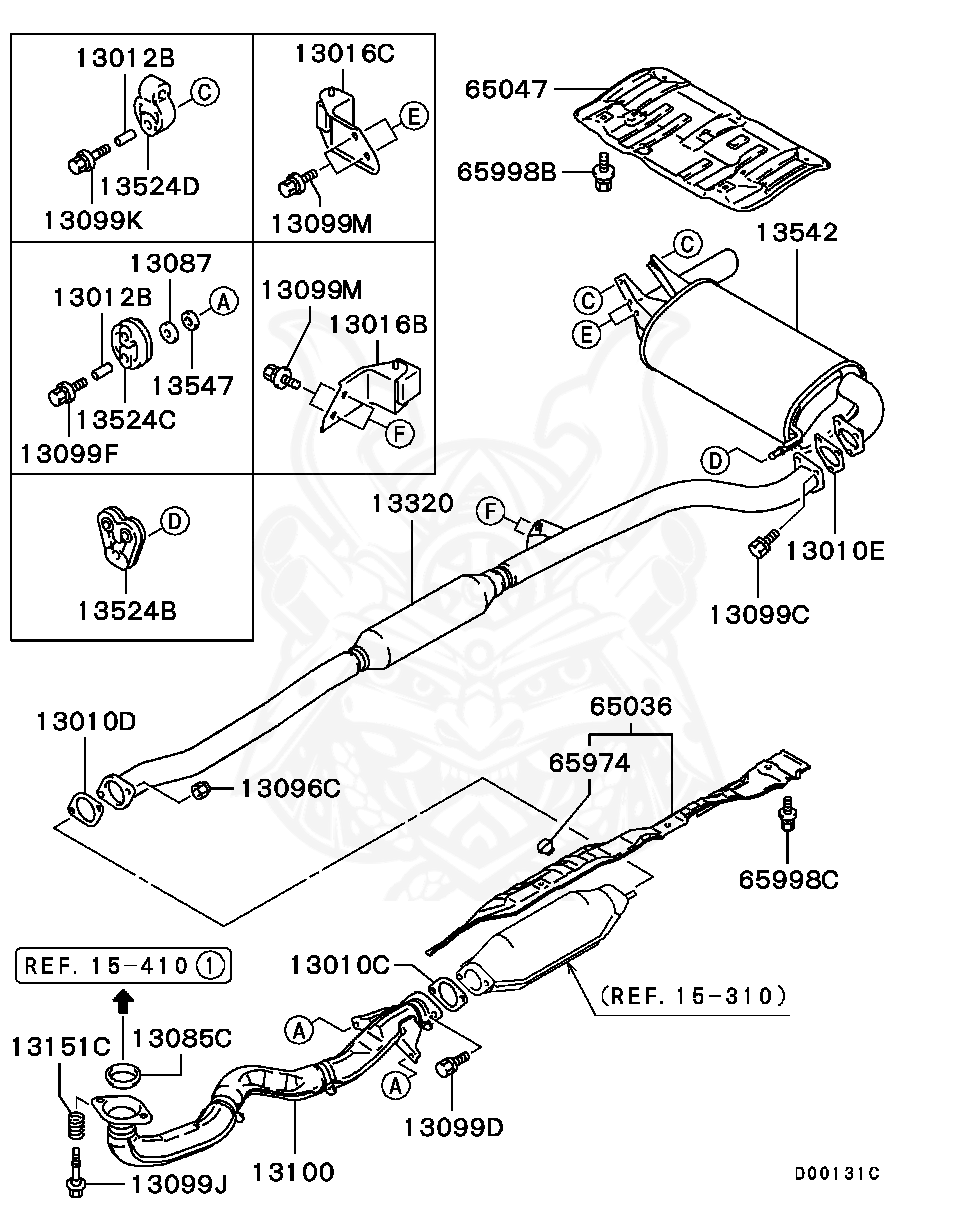 MR514734 - Mitsubishi - Hanger, Exhaust Muffler - Nengun Performance