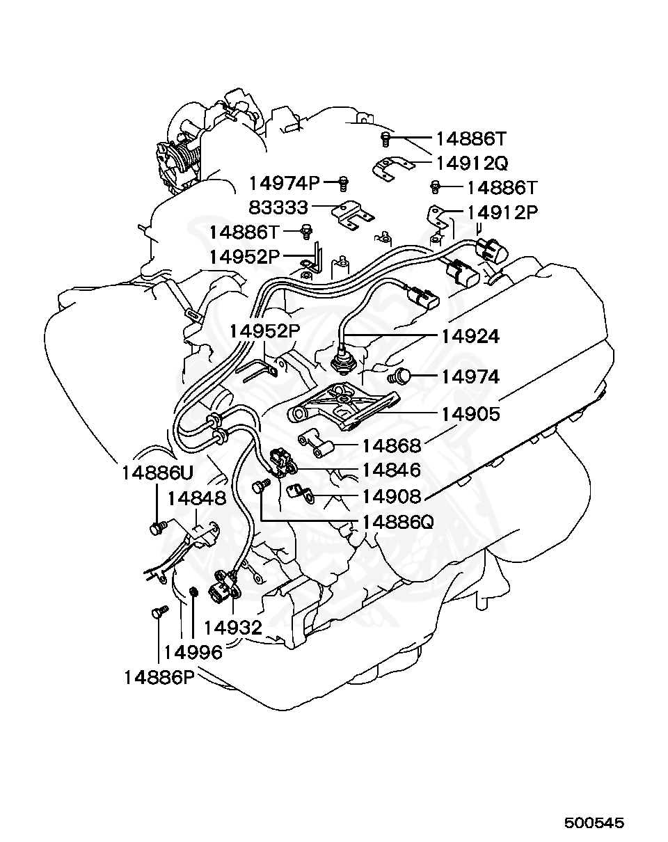 MD182842 - Mitsubishi - Bolt, Crank Angle Sensor - Nengun