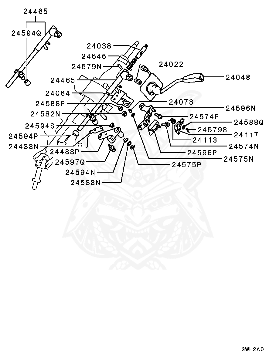 Mitsubishi - Bushing, Gearshift Link