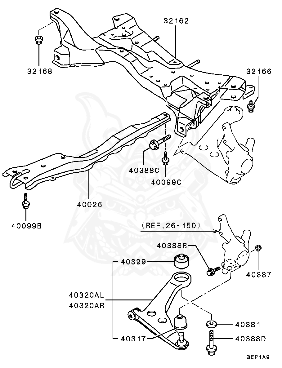 Mitsubishi - Arm Assy, Fr Susp, Lwr Lh