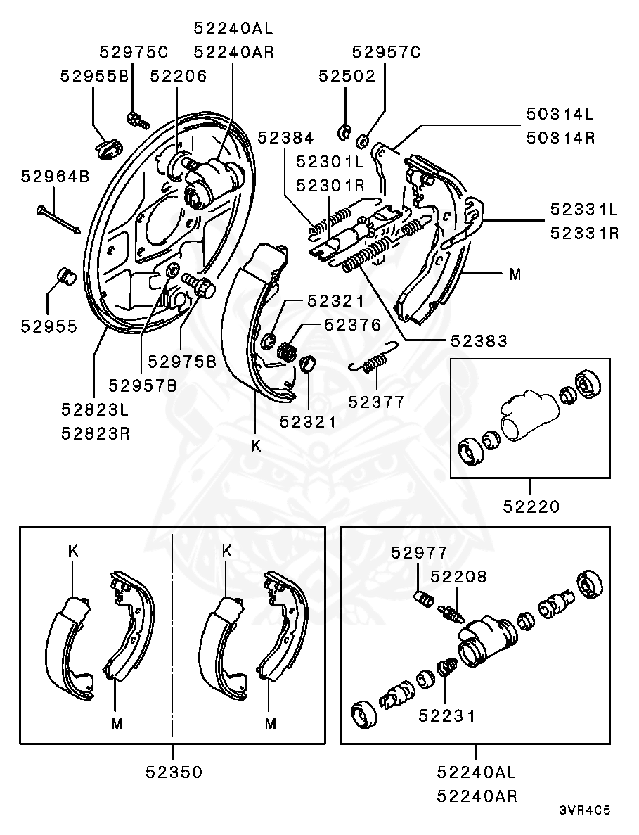 Mitsubishi - Washer, Rr Brake