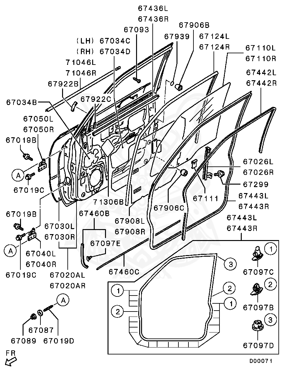 MS450974 - Mitsubishi - Screw, Fr Door - Nengun Performance