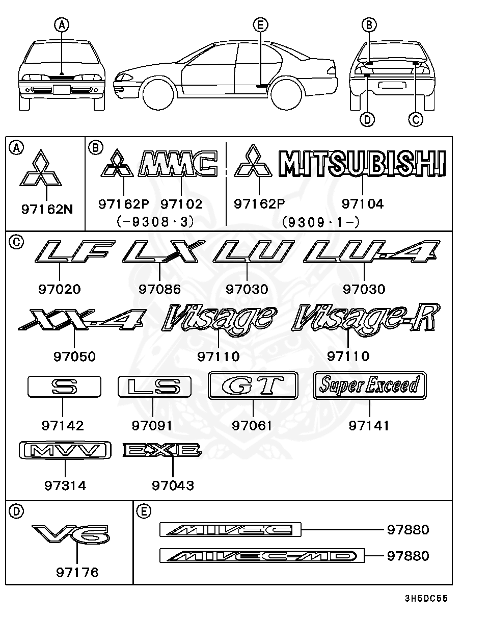 Mitsubishi - Mark, Mitsubishi