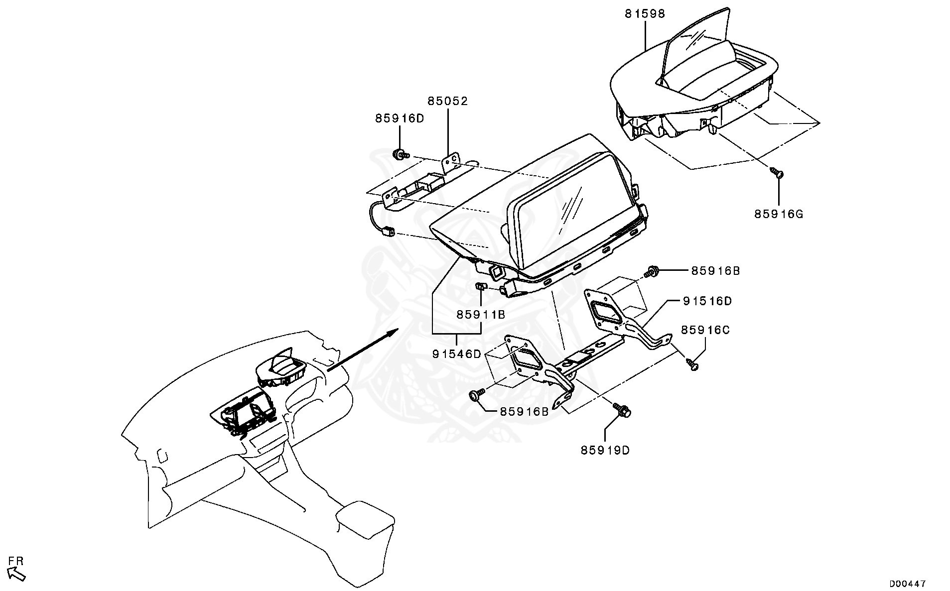 Mitsubishi - Screw, Chassis Electricals