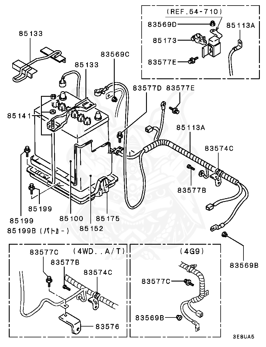 MB826677 - Mitsubishi - Tray, Battery - Nengun Performance