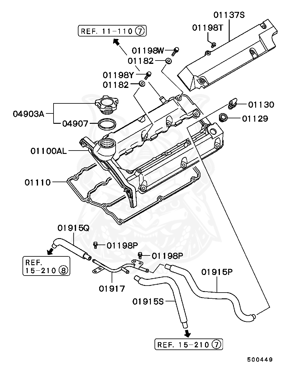 MD156710 - Mitsubishi - Bolt, Rocker Cover - Nengun Performance