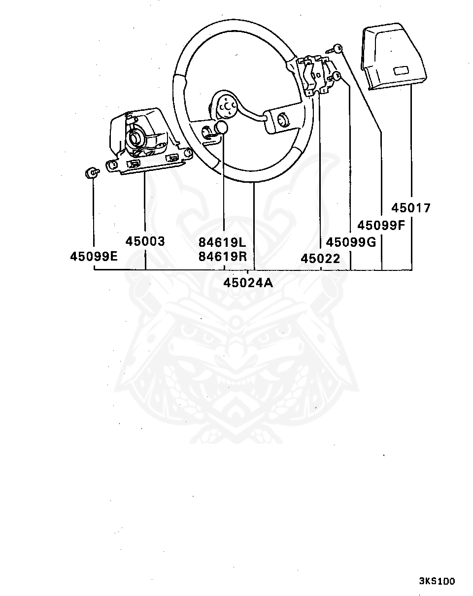 Mitsubishi - Wheel Assy,steering