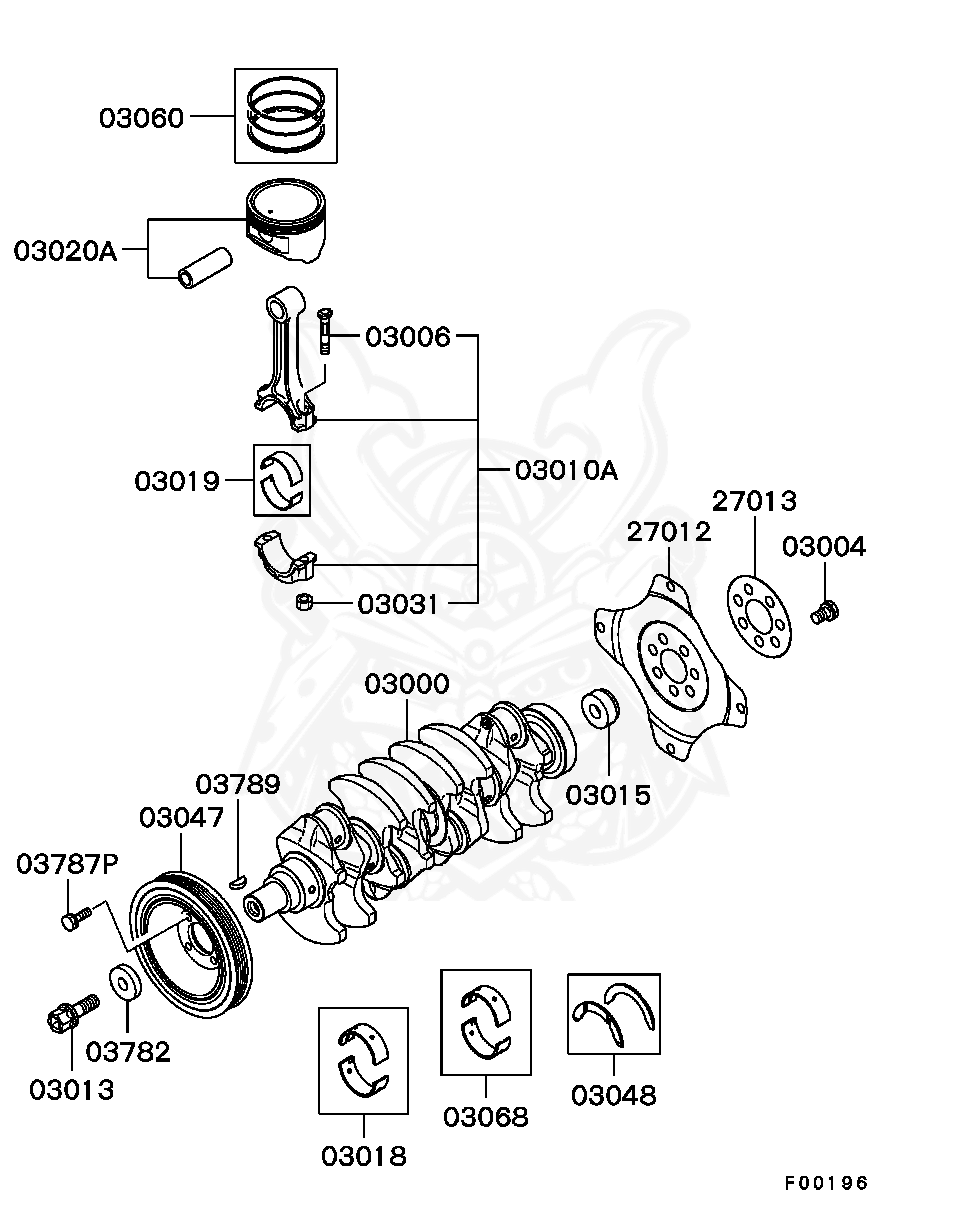 Mitsubishi - Washer, Crankshaft Pulley