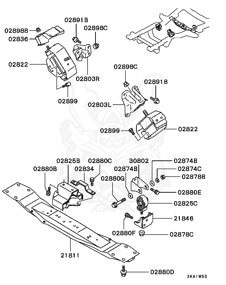 Mitsubishi - Washer, Body Loose Panel