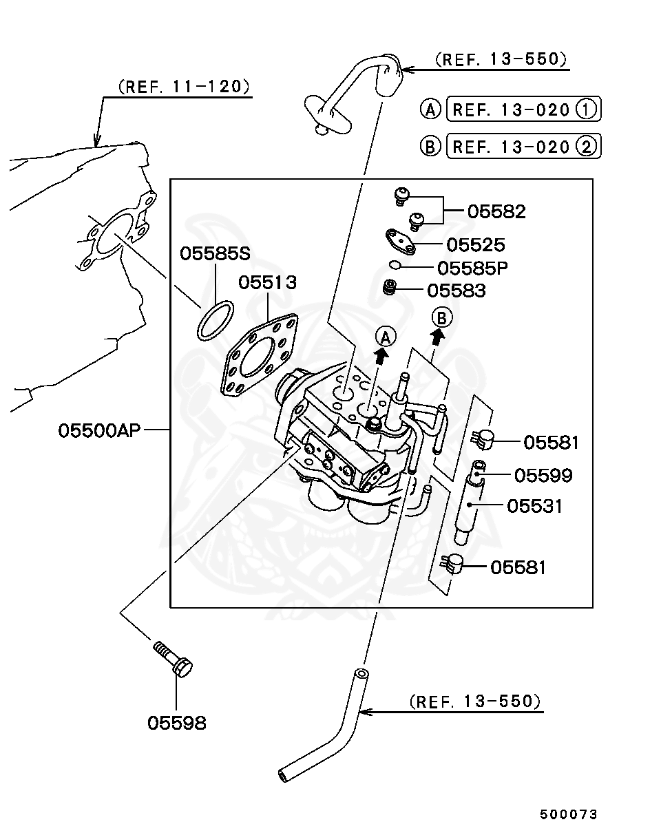 Mitsubishi - Bolt, Eng Mounting