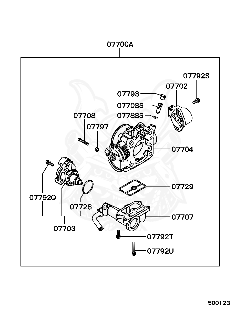 Mitsubishi - O-ring, Throttle Body Inr