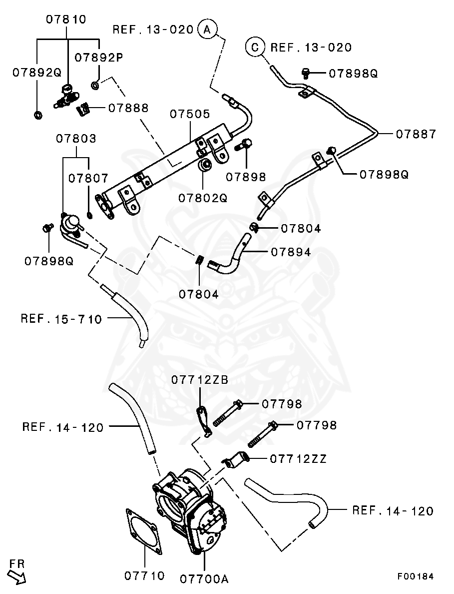 Mitsubishi - O-RING, FUEL INJECTOR