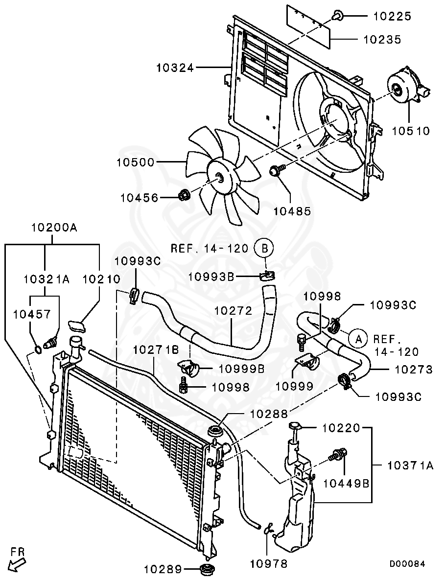 Mitsubishi - Plug Assy, Radiator