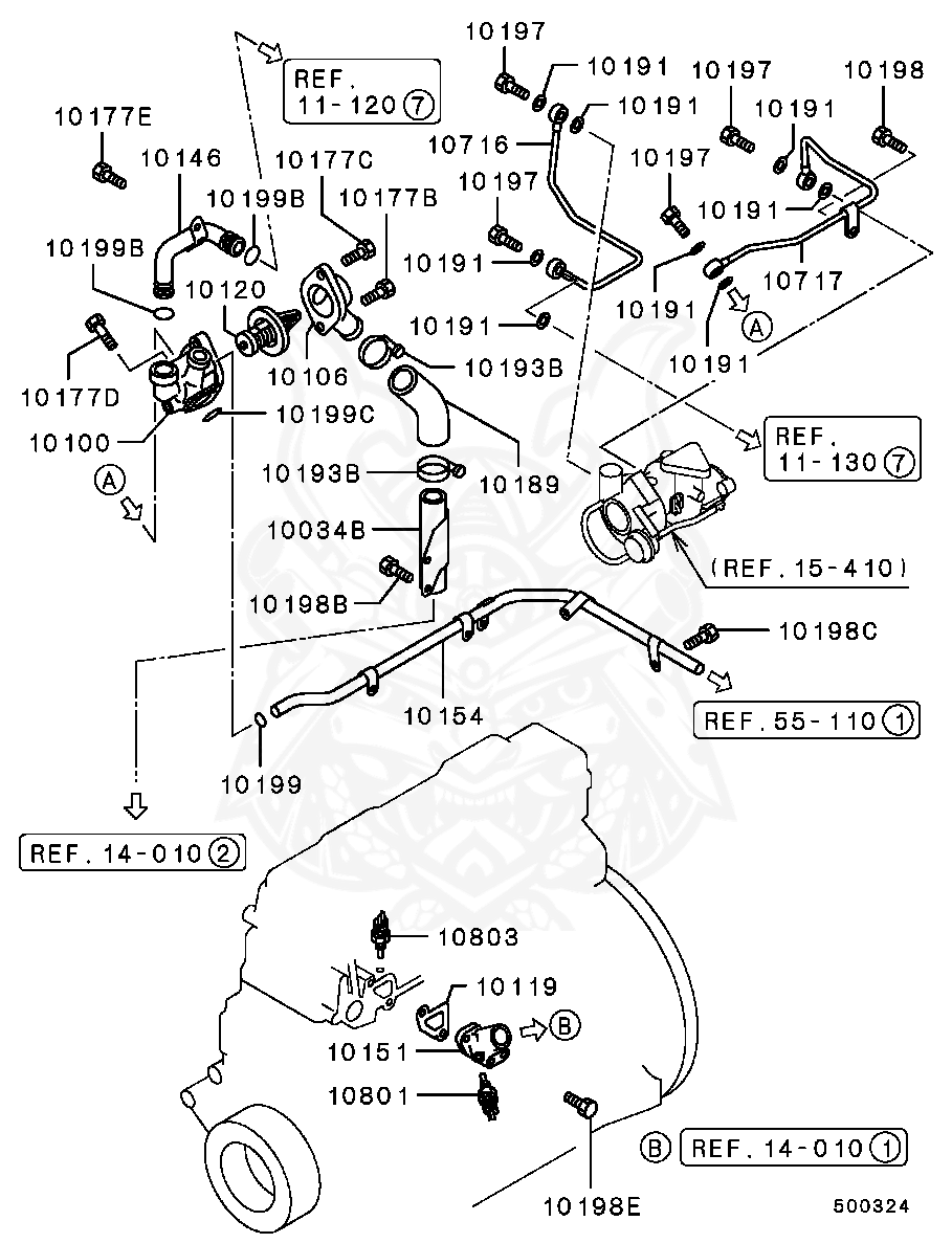 Mitsubishi - Bolt, Eng Fr Case