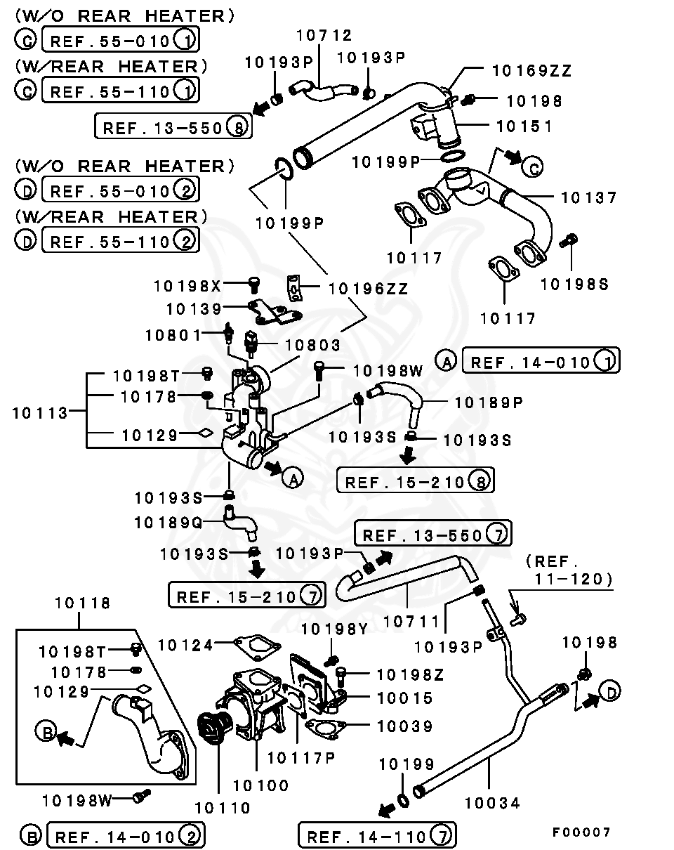 Mitsubishi - Band, Fuel Line
