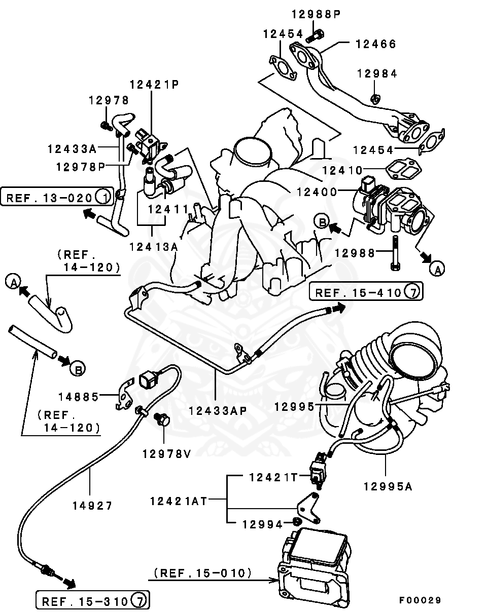 Mitsubishi - Bolt, Eng Rr Plate