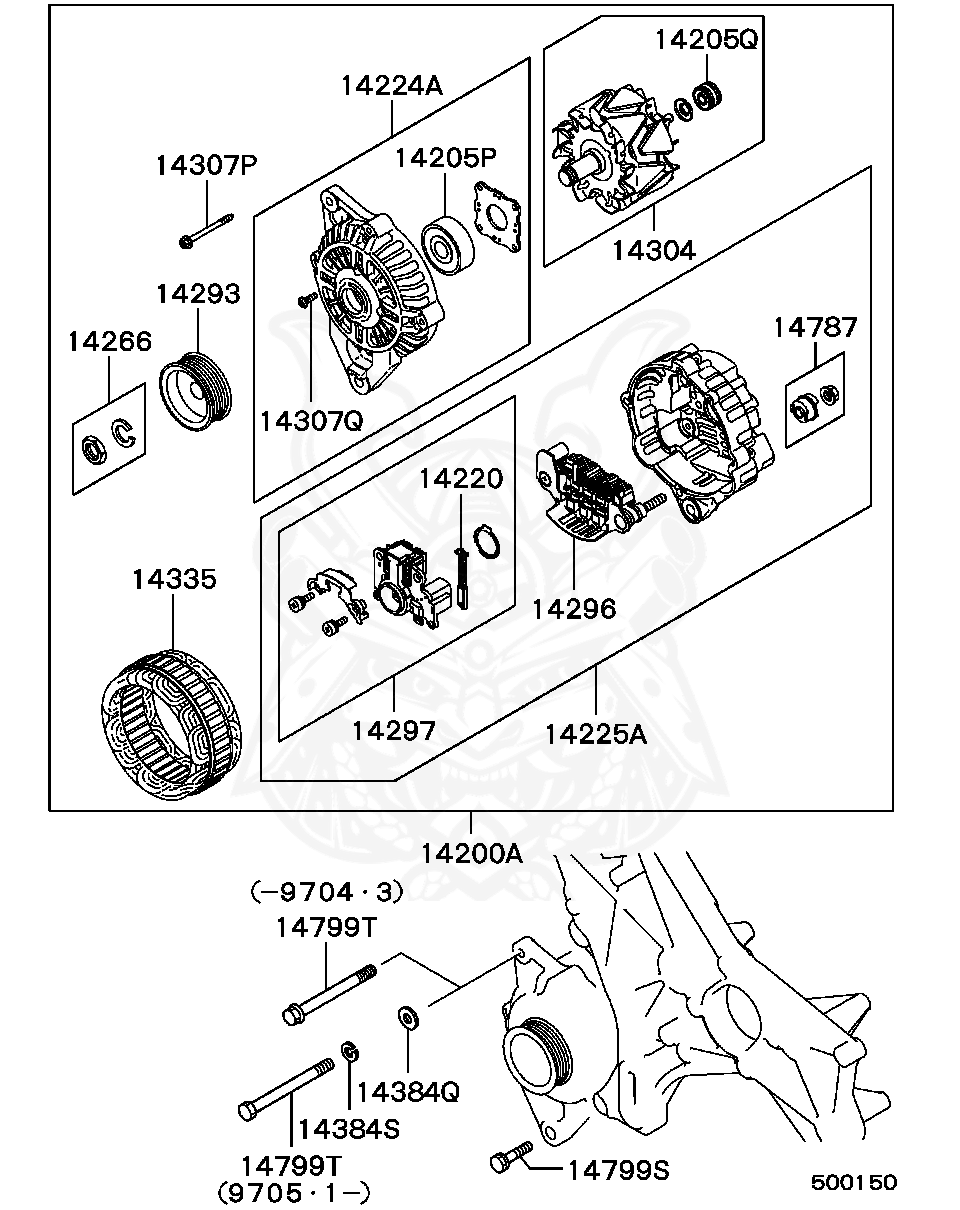 Mitsubishi - Pulley,alternator