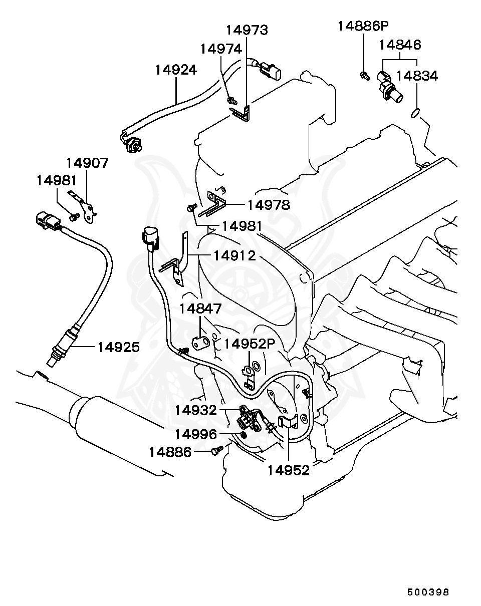 Mitsubishi - Bolt, Rocker Cover