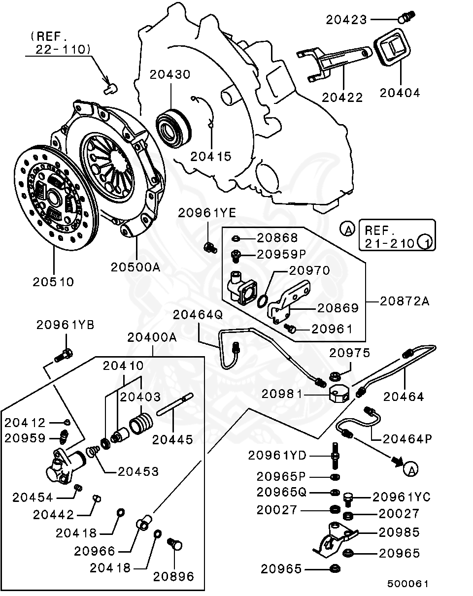 Mitsubishi - Spring, Clutch Release Cylinder Piston Return