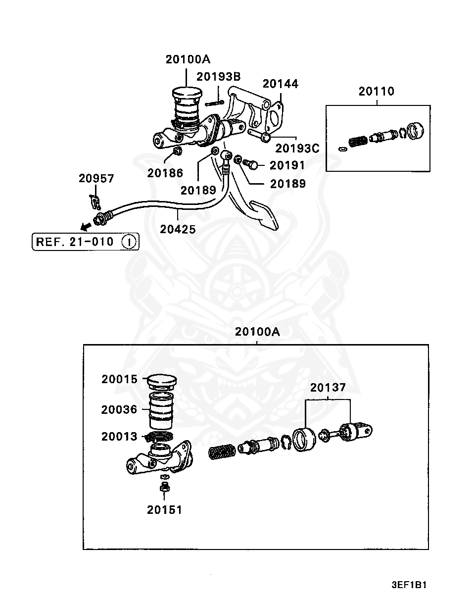 Mitsubishi - Hose, Clutch Release Cylinder