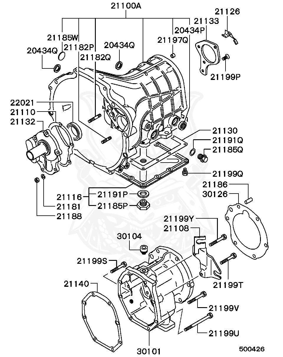 Mitsubishi - Oil Seal, T / F Drive Shaft, Rr