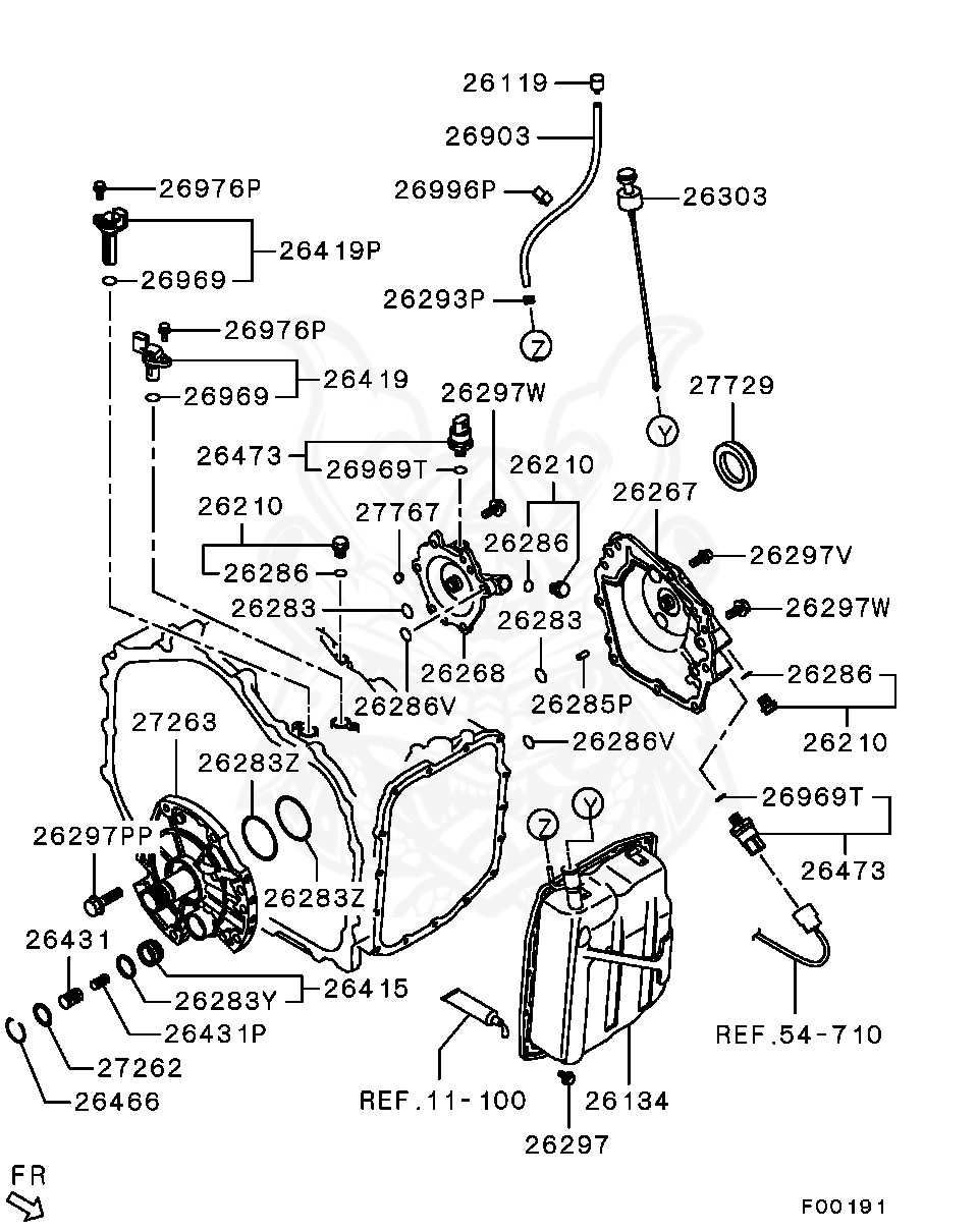 Mitsubishi - O-ring, A / T Control Equip