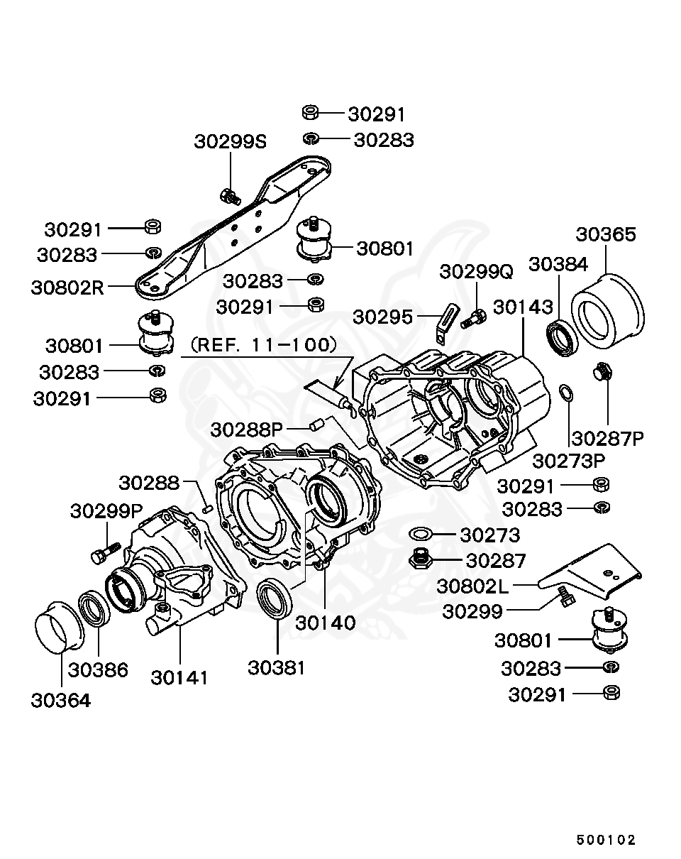 Mitsubishi - Gasket, M / T Case Plug