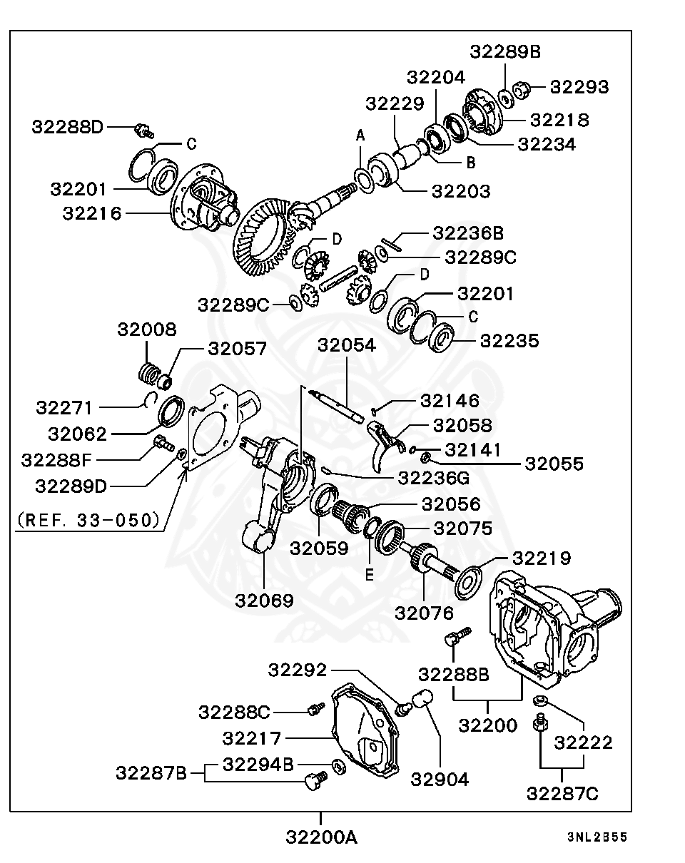 Mitsubishi - Cover, T / F Case Breather