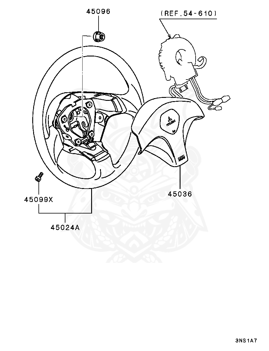 Mitsubishi - Nut, T / M Mounting